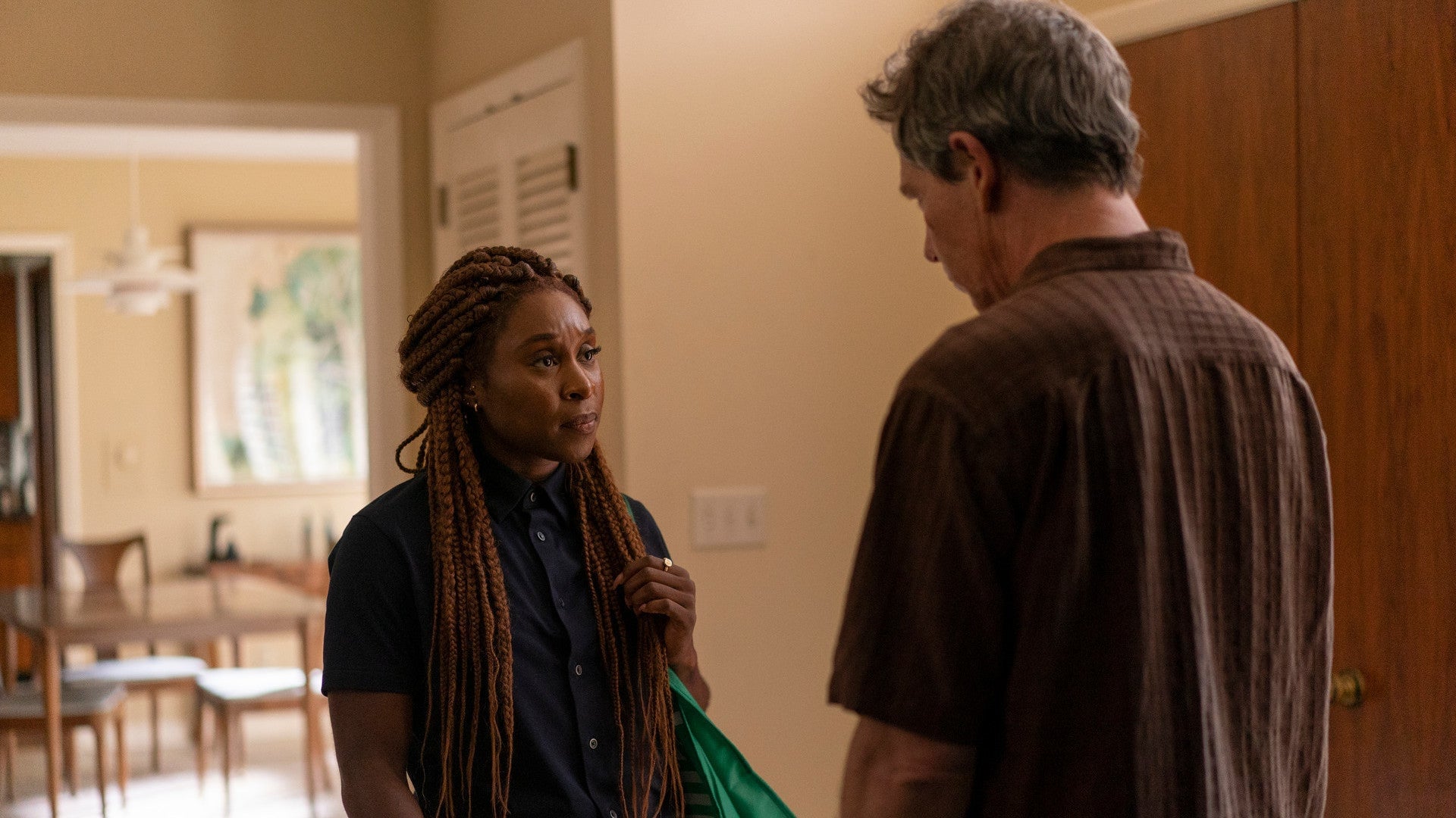“An outsider knows an outsider:” Holly (Cynthia Erivo) and Ralph (Ben Mendelsohn) share a moment in the finale.