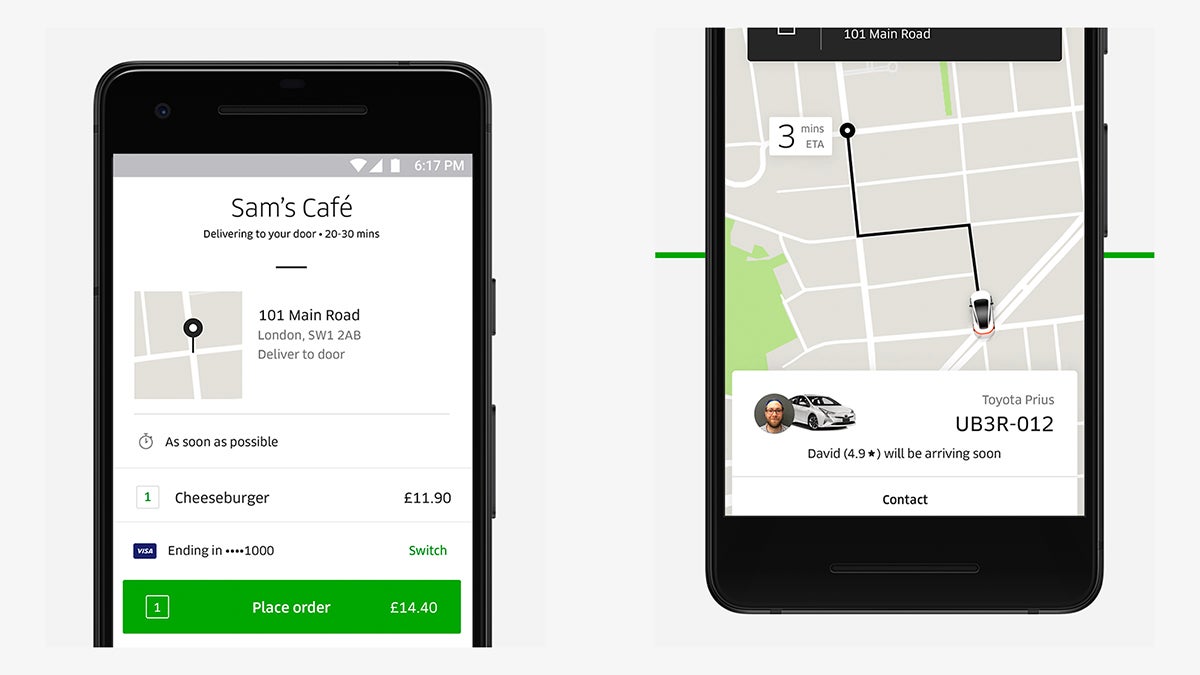 Screenshot: Uber Eats