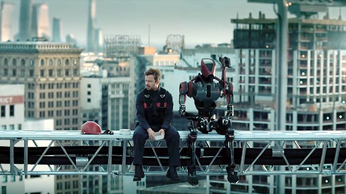 Aaron Paul on Westworld. Also a robot.