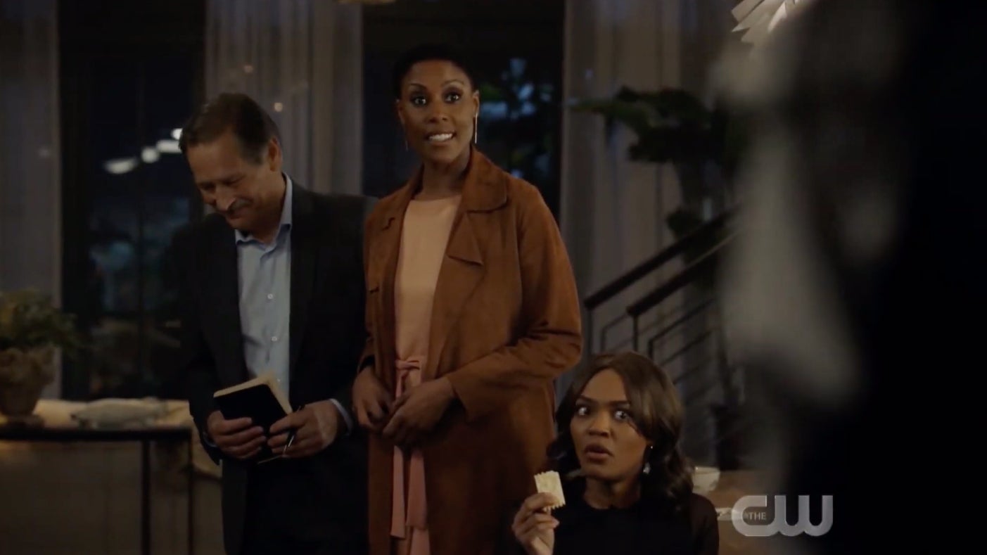 Gambi, Lynn, and Jennifer learning the news.