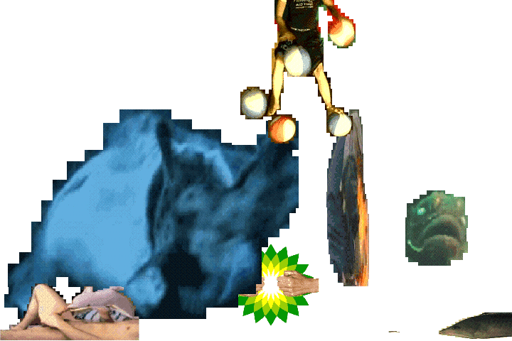 Lorna Mills, “Sea Monsters” 