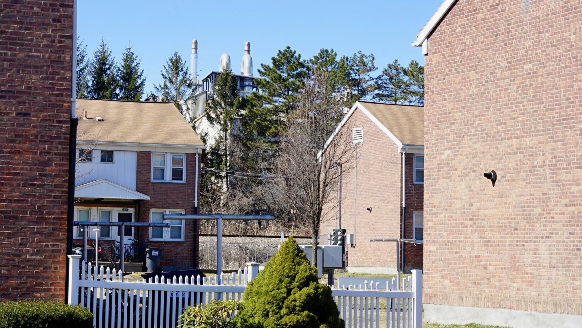 The Saratoga Public Housing Complex, which is at the foot of the Norlite incinerator in Cohoes, NY, 