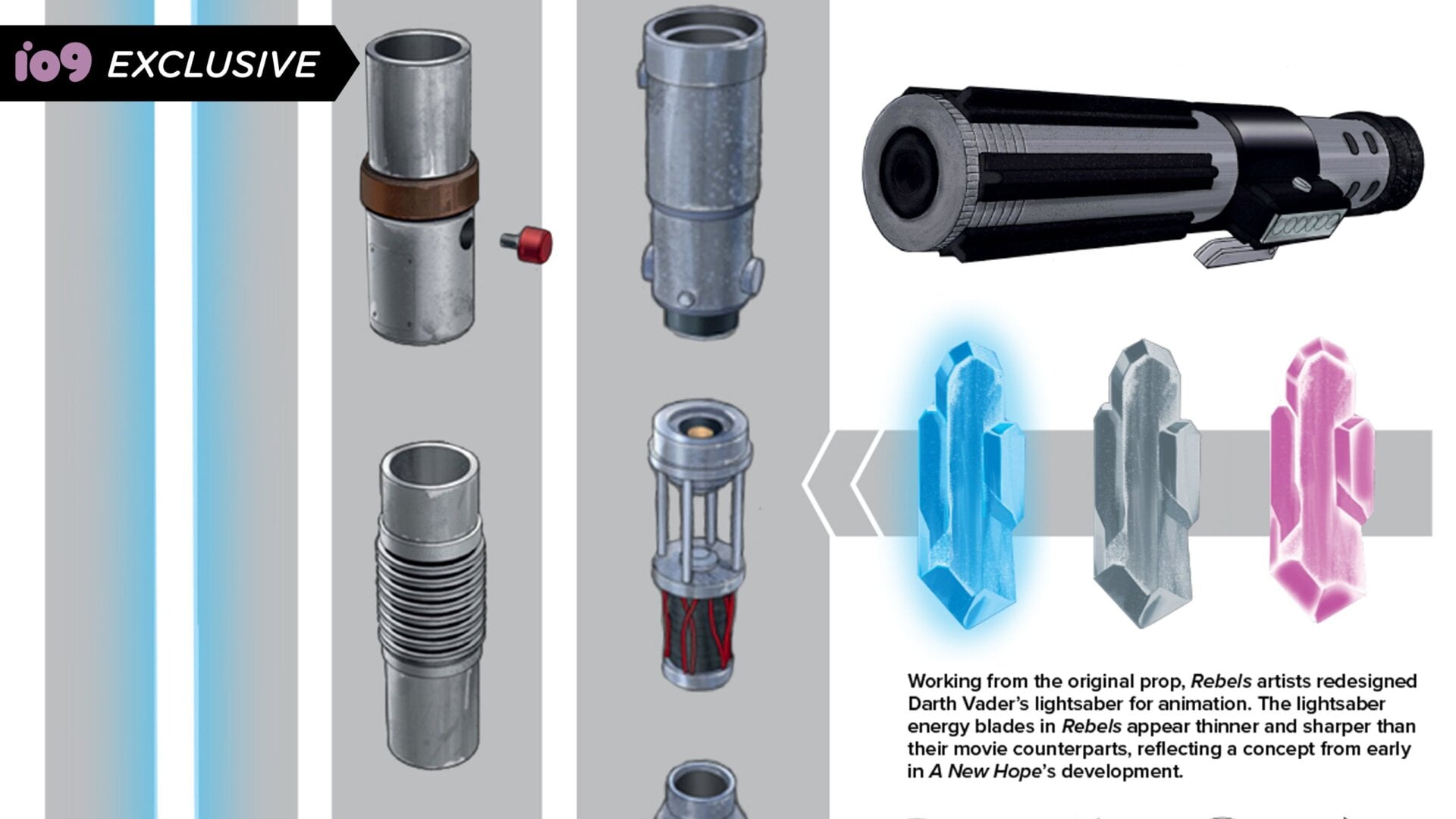 The weapon of a Jedi...and a fallen Jedi, too.