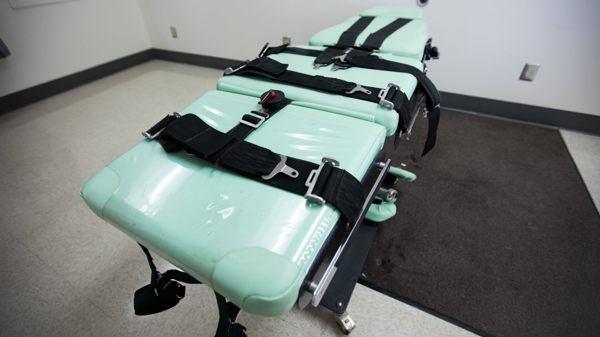 In this handout photo provided by California Department of Corrections and Rehabilitation, San Quentin’s death lethal injection facility is shown before being dismantled at San Quentin State Prison on March 13, 2019.