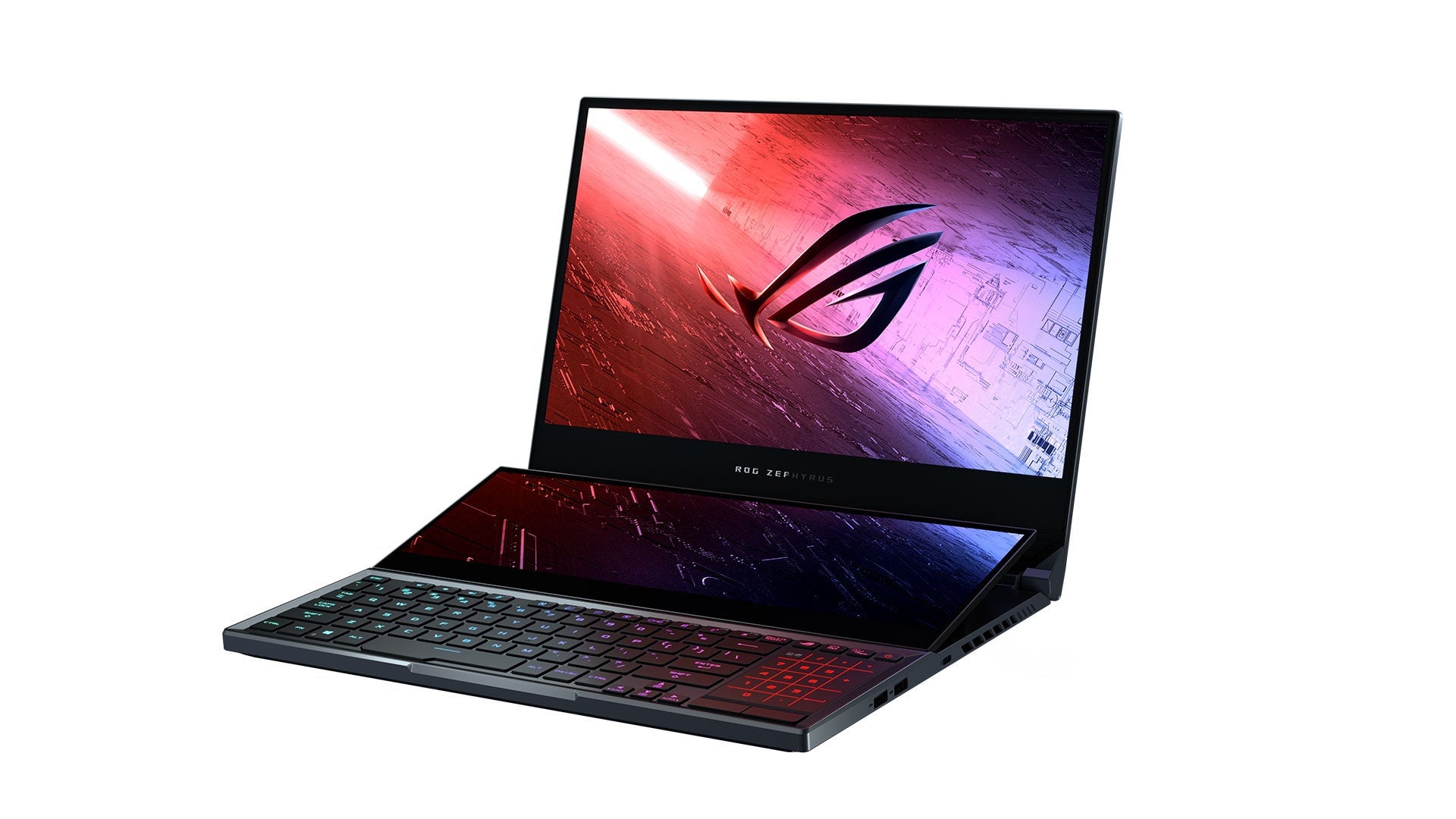 With two screens and support for Intel and Nvidia’s top-of-the-line chips, the Zephyrus Duo looks like it’ll be a real beastly machine. 