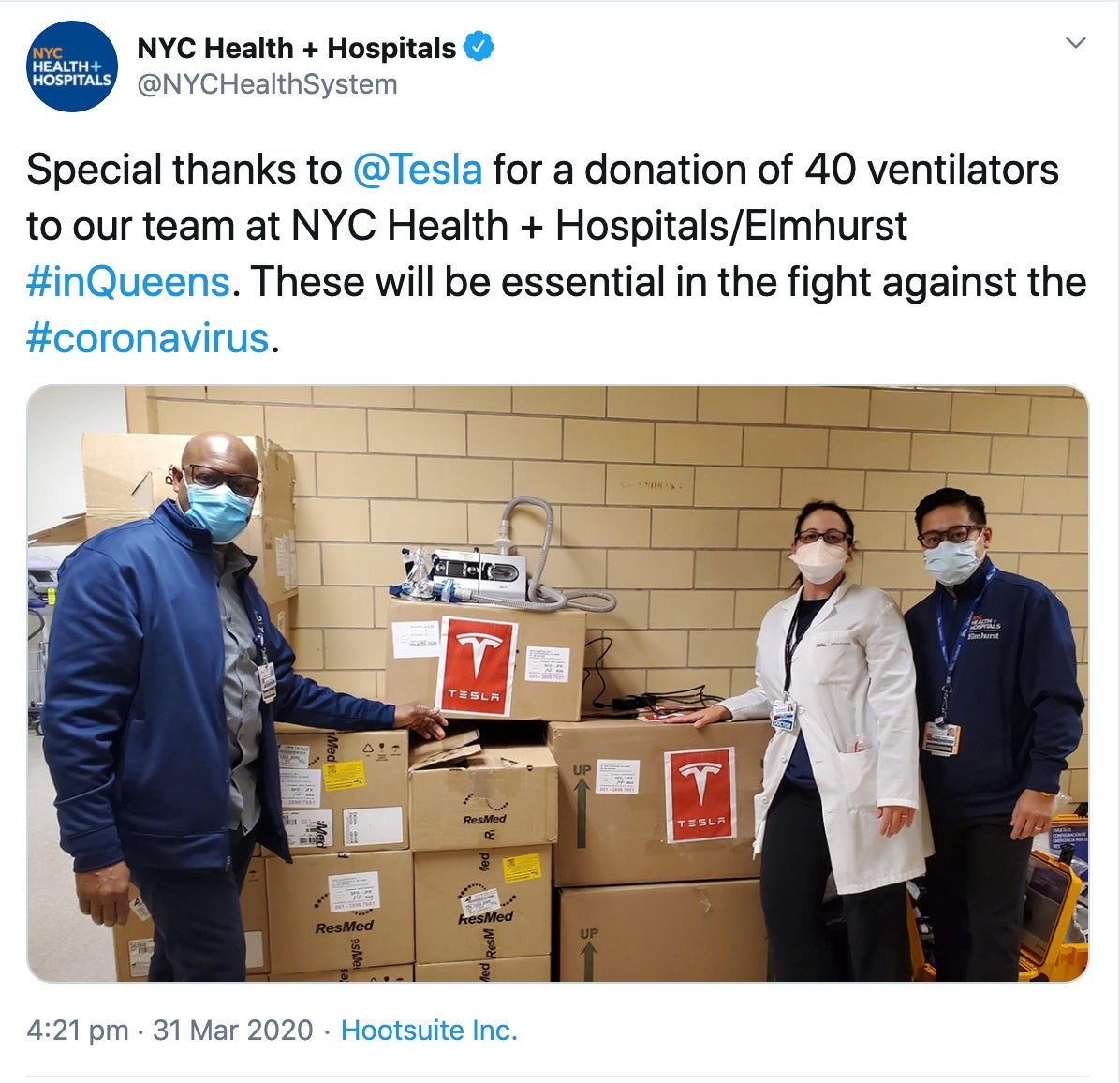 Screenshot: NYC Hospitals