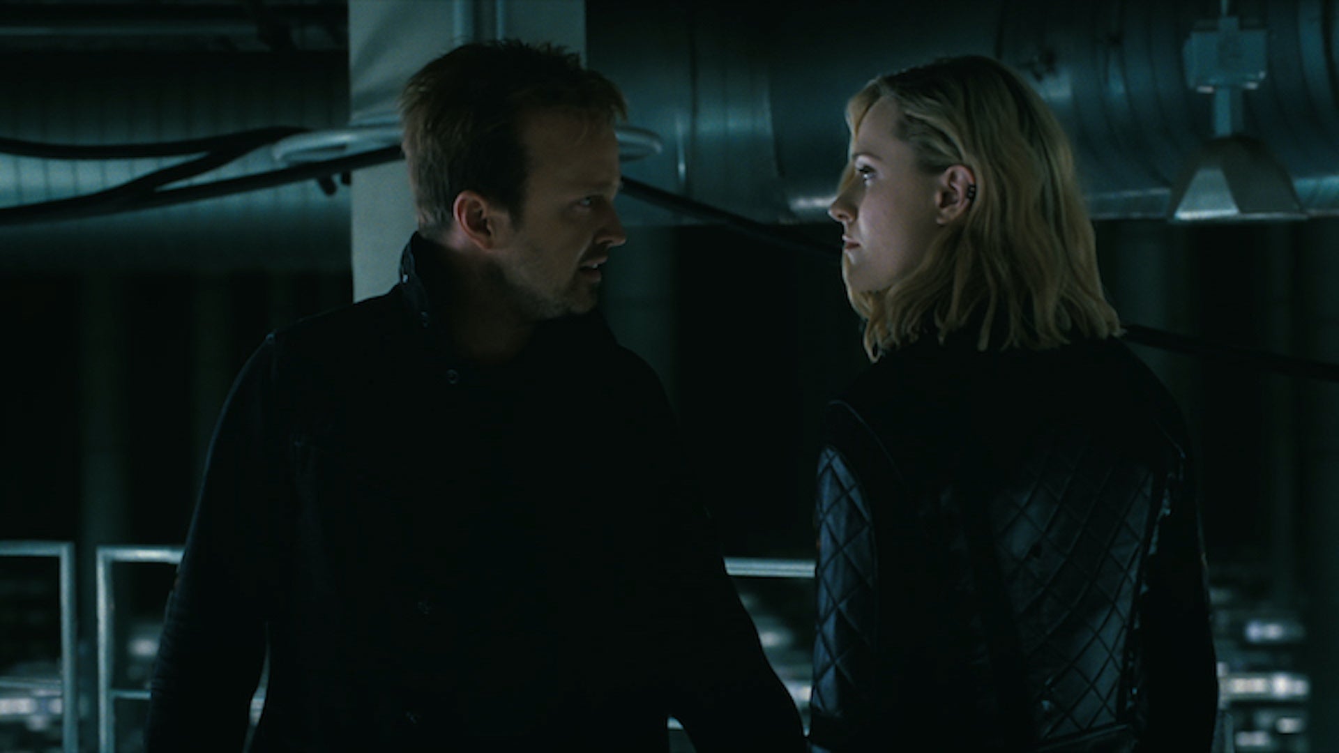 Dolores (Evan Rachel Wood) gives Caleb a gift he cannot return for store credit.