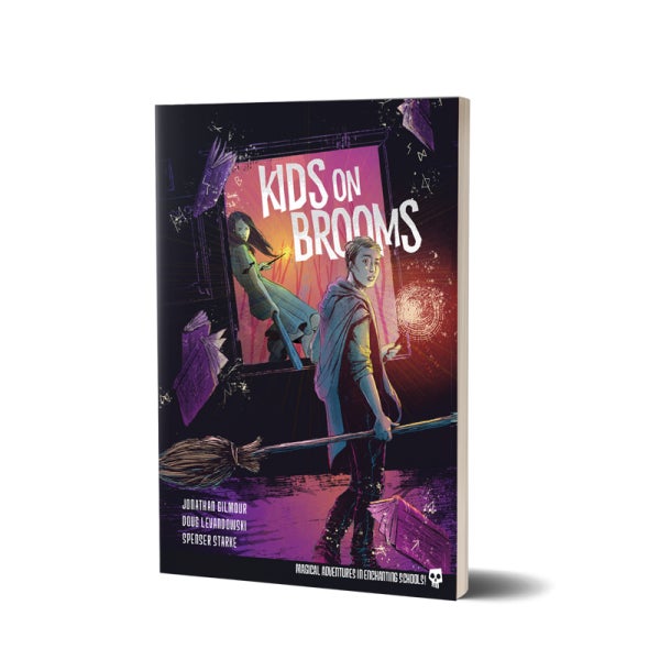 A look at the cover for Kids on Brooms.