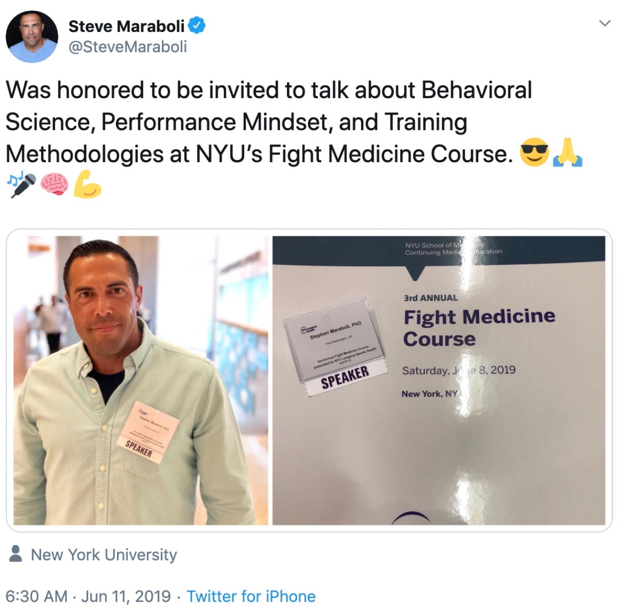 Maraboli claims to have multiple honorary PhDs, but would not provide any proof of these claims. 