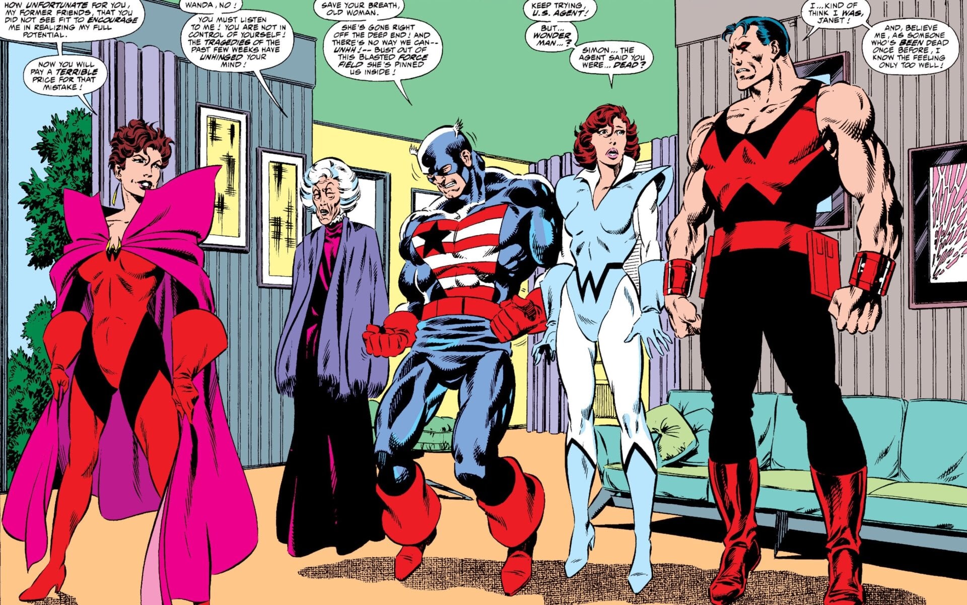 Wanda betraying her fellow Avengers.