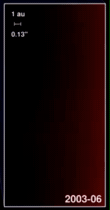 Timelapse of the expanding dust cloud. 