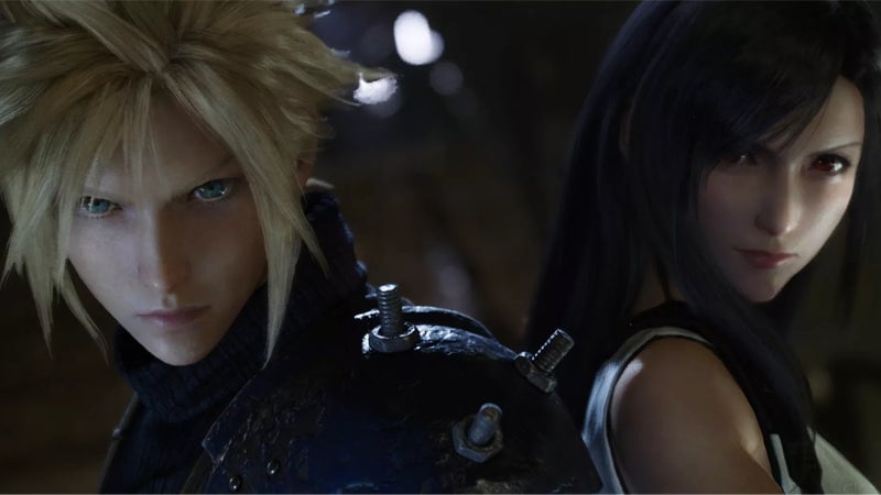 Cloud and Tifa: Childhood friends, together again.