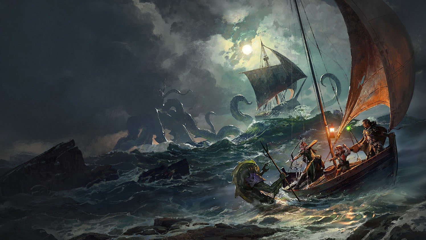 Artwork from Dungeons & Dragons’ Ghosts of Saltmarsh campaign. 