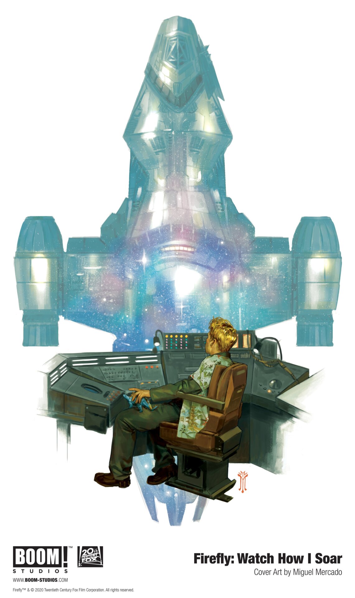 The full, suitably shiny cover for Watch How I Soar.