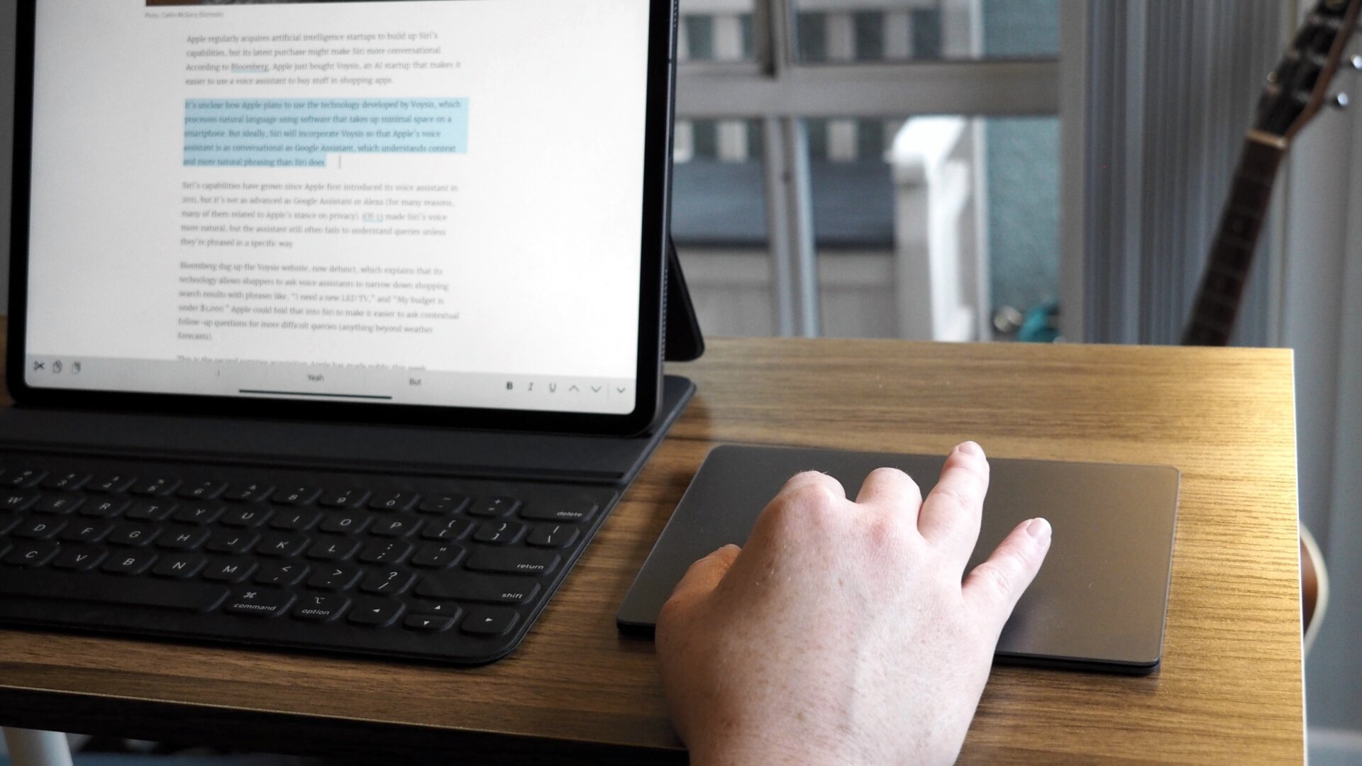 Trackpad support in iPodOS has made my life easier.