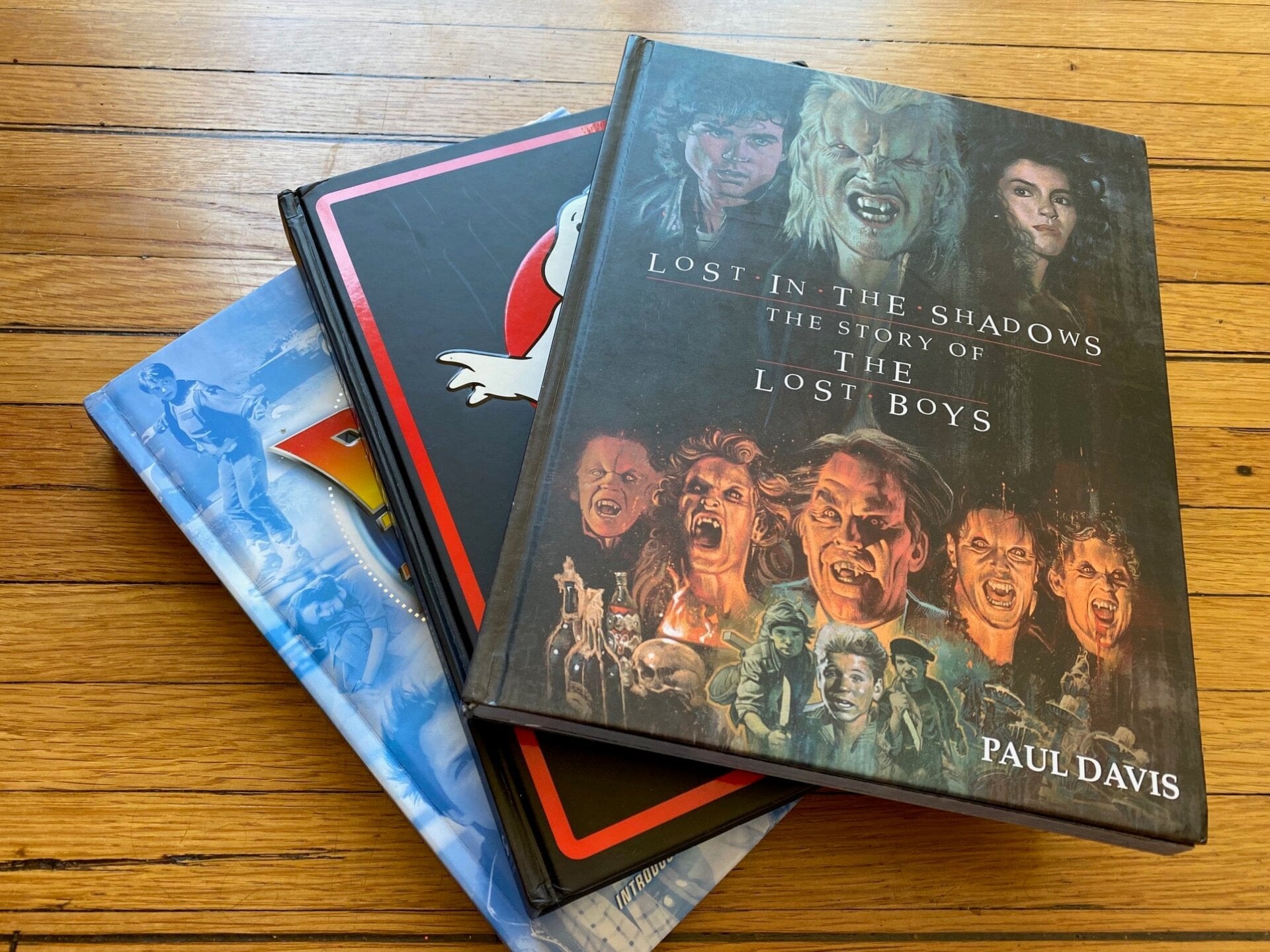 Back to the Future, Ghostbusters, and Lost Boys behind the scenes books.