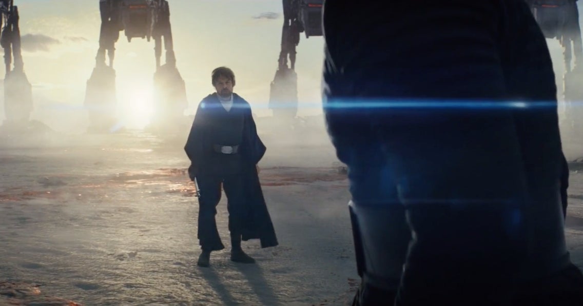 Luke Skywalker teaching his nephew the power of extreme social distancing.