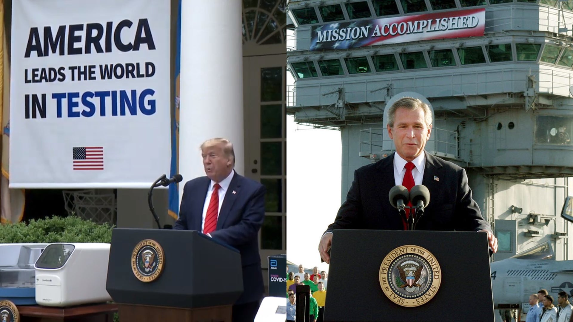 Donald Trump at a White House press conference on May 11, 2020.