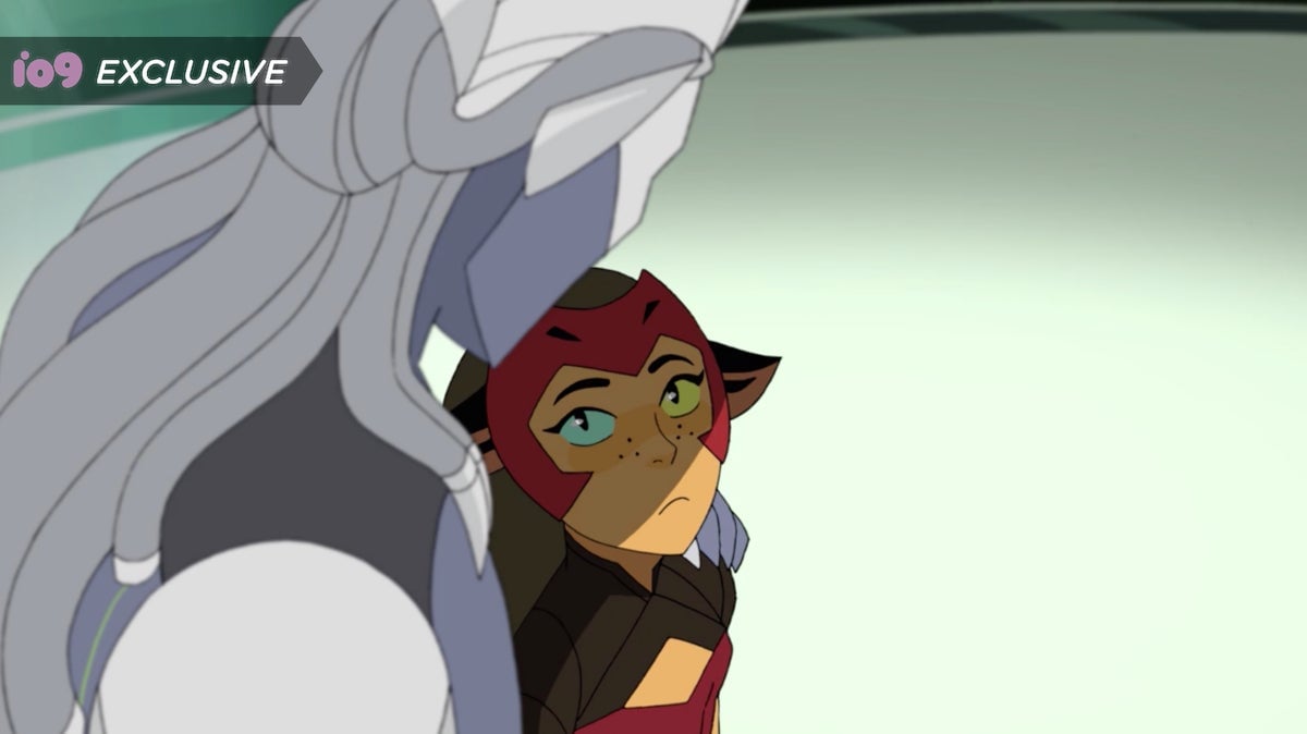 Catra stands in the shadow of Horde Prime.