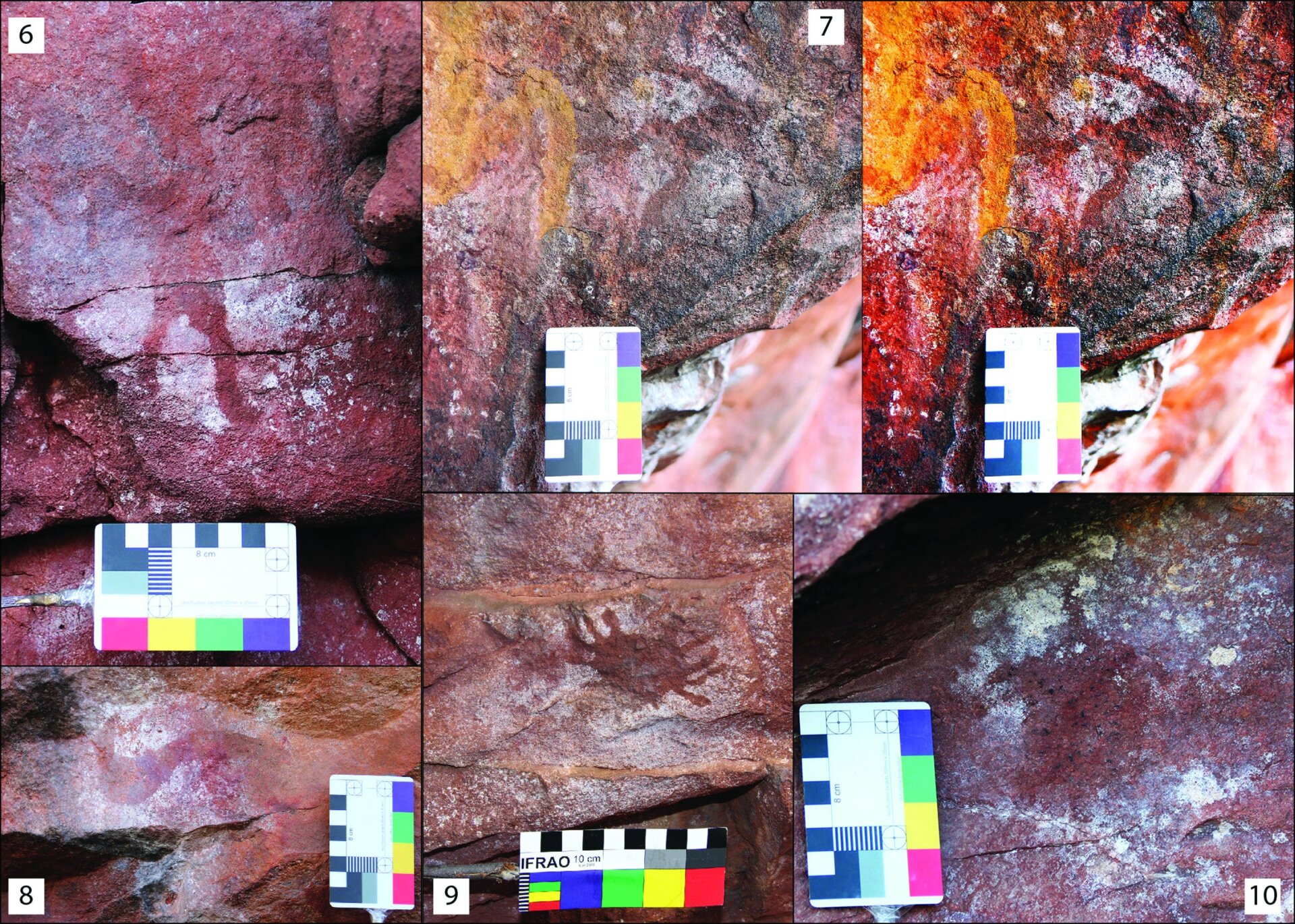 Samples of art found at Yilbilinji 1. 