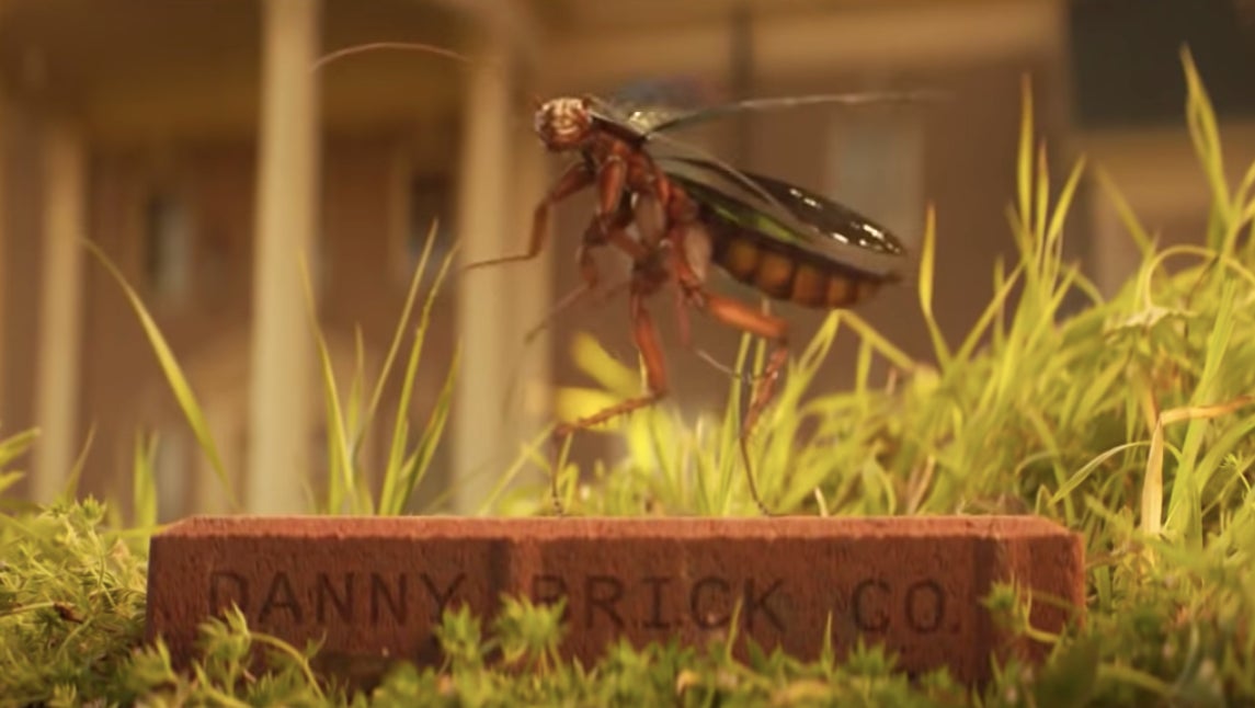 Ezekiel the Cockroach dancing on Danny the Brick.