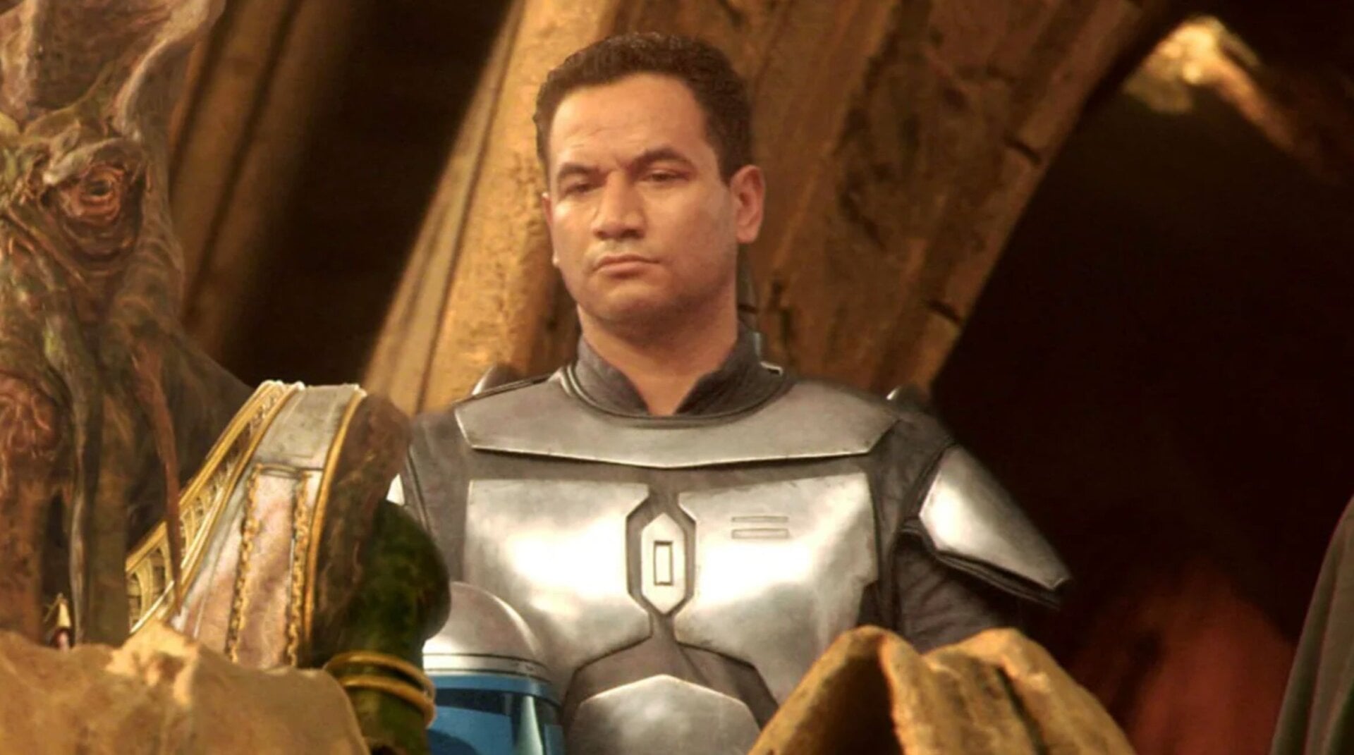 Temuera Morrison, seen here as Jango Fett, may be playing Boba Fett on The Mandalorian.