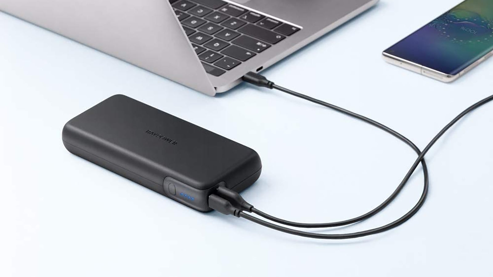 The biggest powerbanks, like the RavPower Portable Charger, can juice up laptops.