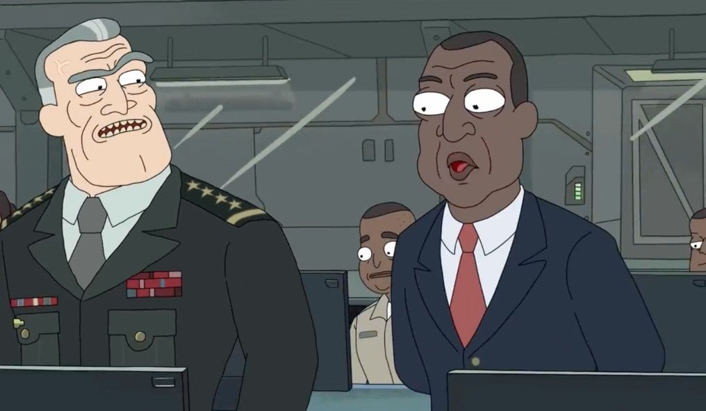 The POTUS watches as a song called “Get Schwifty” saves the planet.