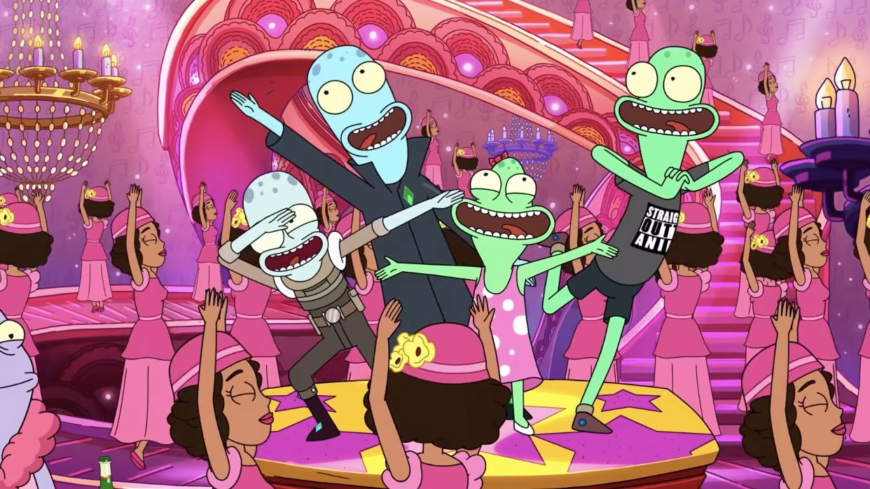 Yumyulack, Korvo, Jesse, and Terry of the planet Schlorp.