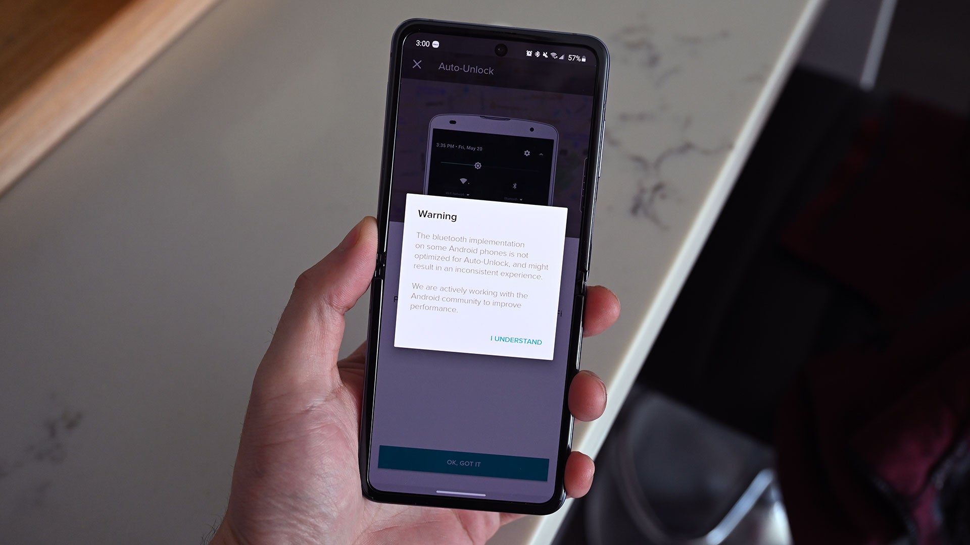 While I didn’t experience any issues with the auto-unlocking feature, depending on which Android phone you have, the Wi-Fi Smart Lock might be a little slow to respond. 