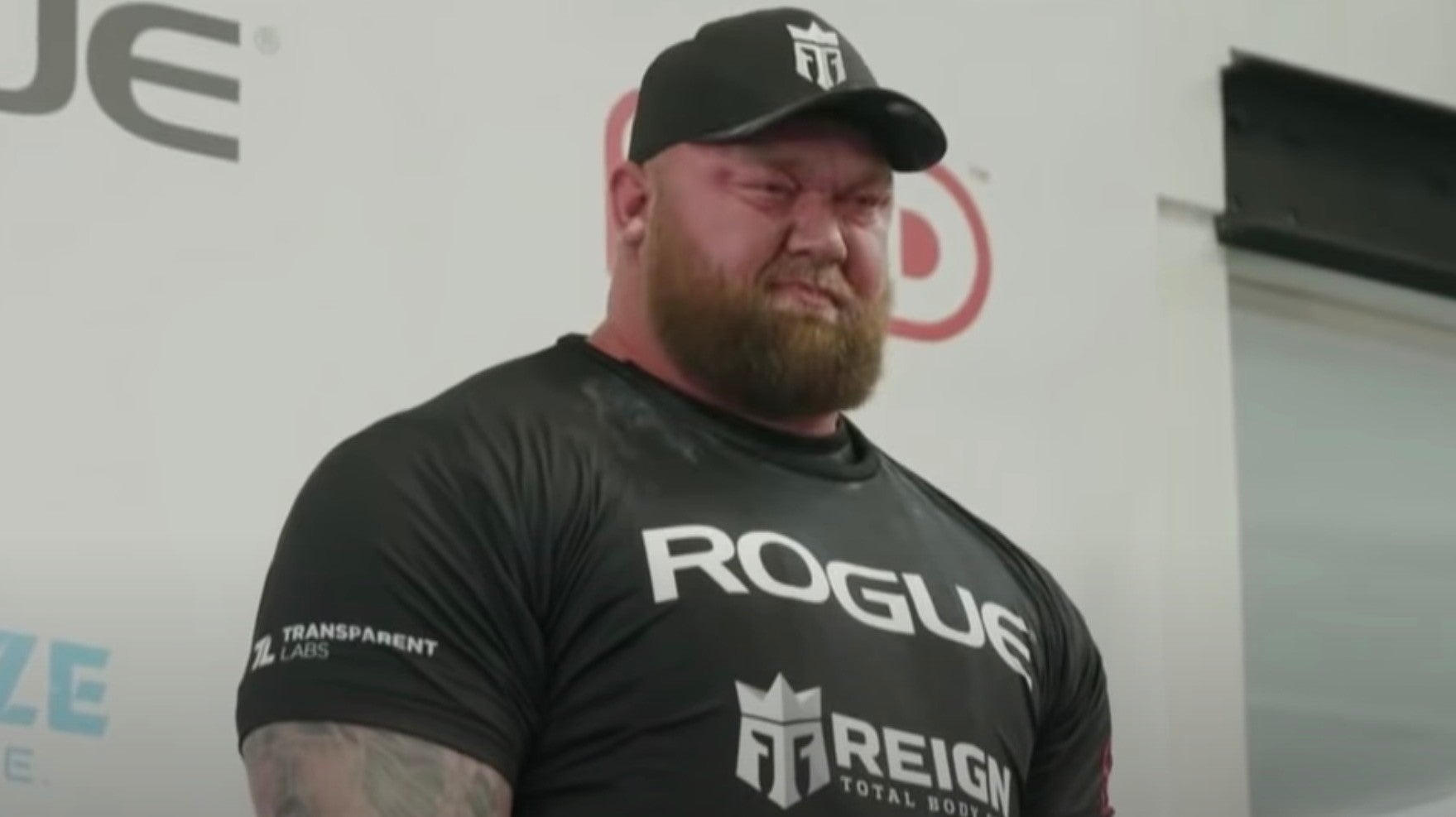 Hafþór Björnsson, better known as the Mountain, is holding over 1,000 lbs in this photo.