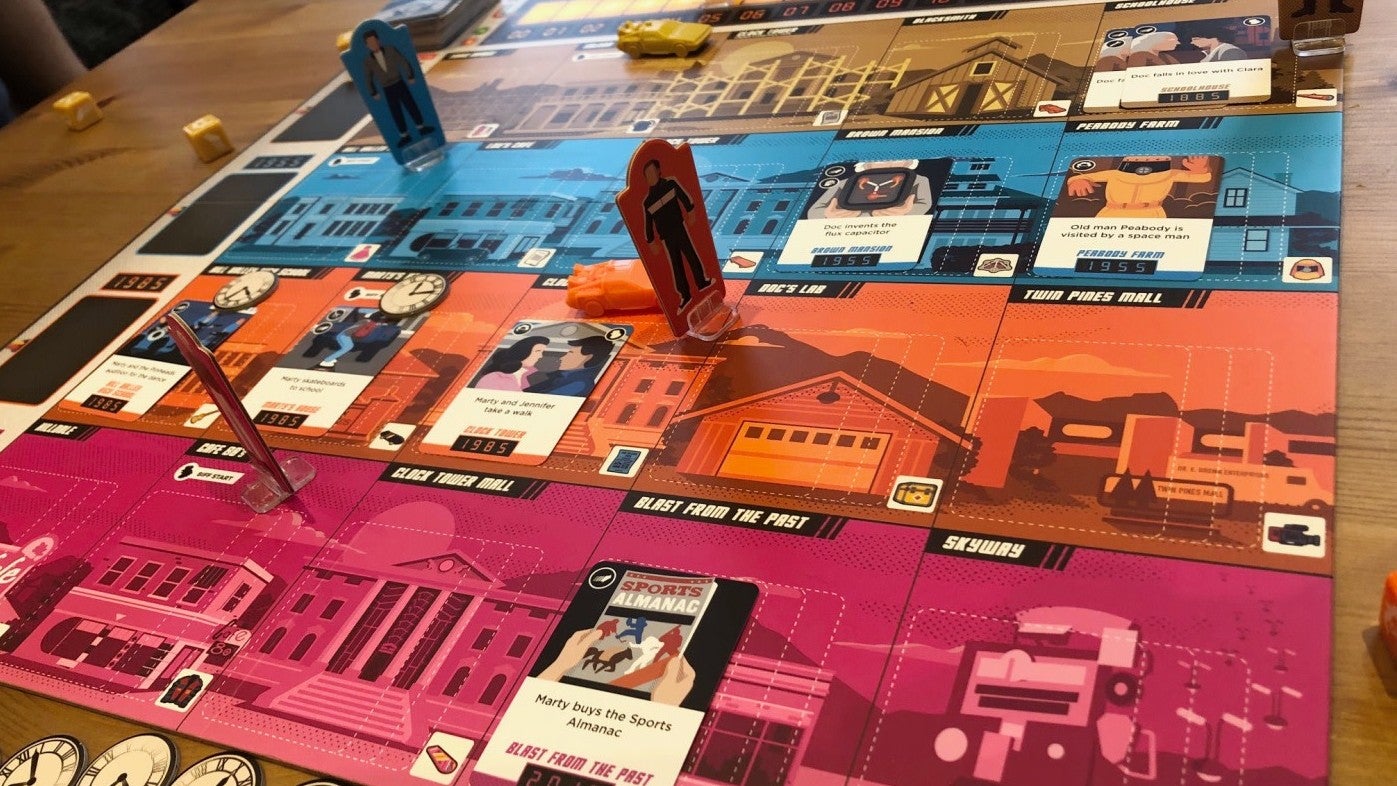 A look at the gameplay for Back to the Future: Dice Through Time. I’d say this match is going... okaaaaay.