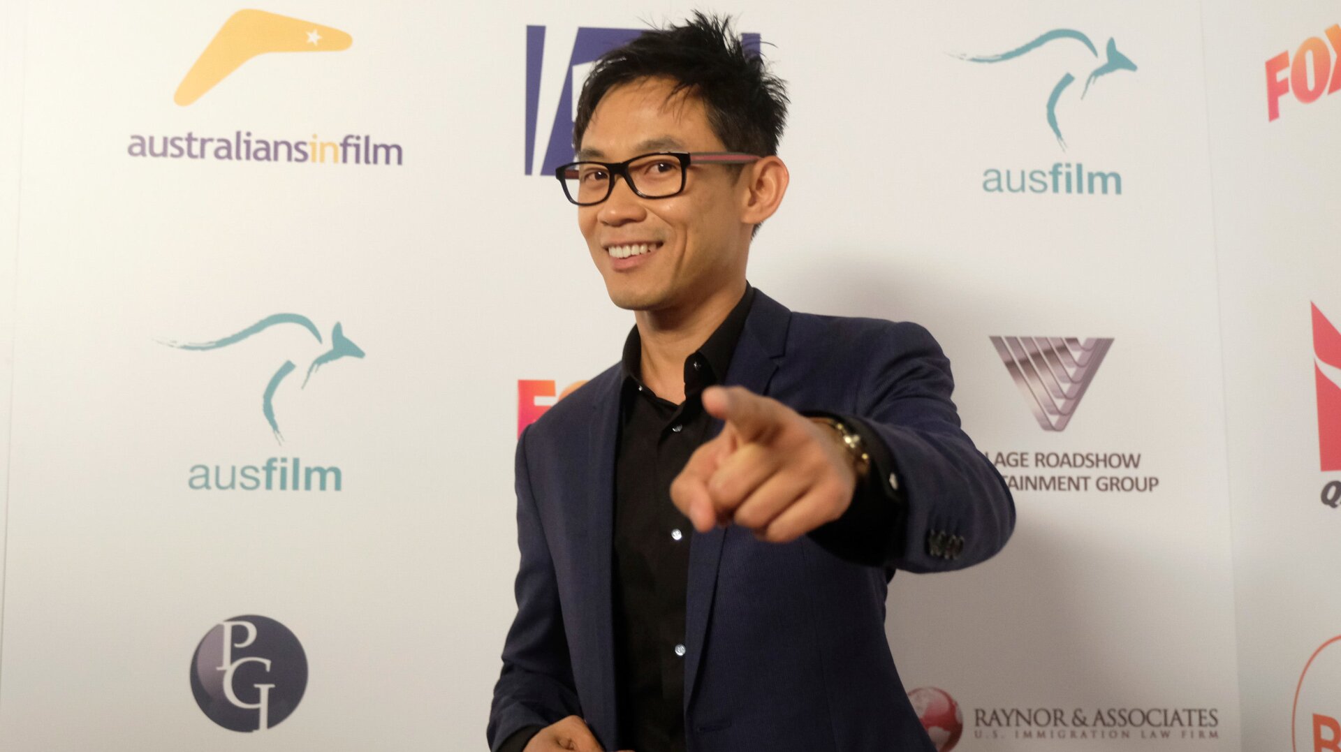 James Wan, looking hype.