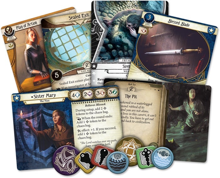 A look at some of the cards in the new Arkham Horror: The Card Game expansion.