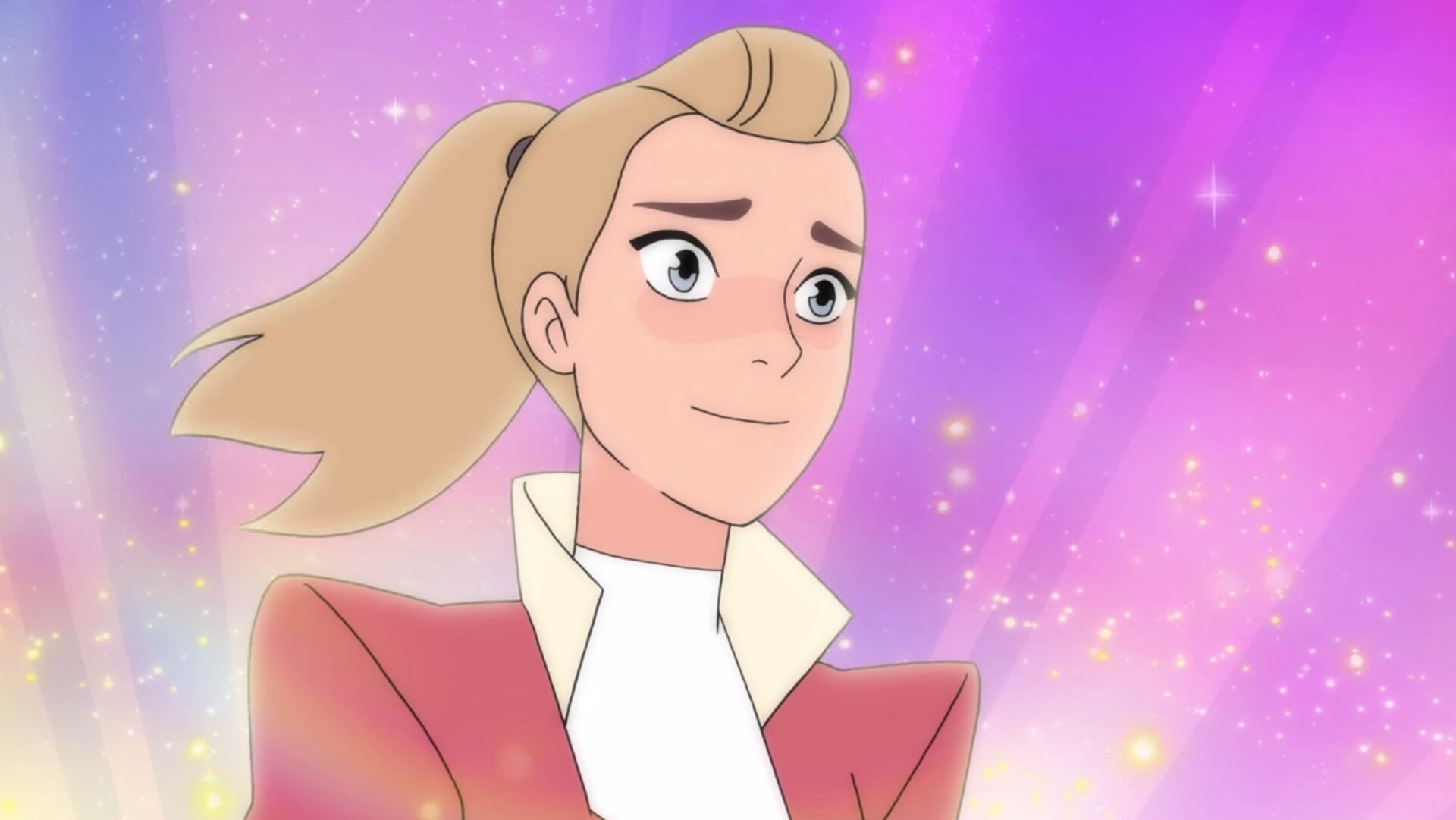 Adora looks over her world in the final season of She-Ra and the Princesses of Power. All images: Netflix.
