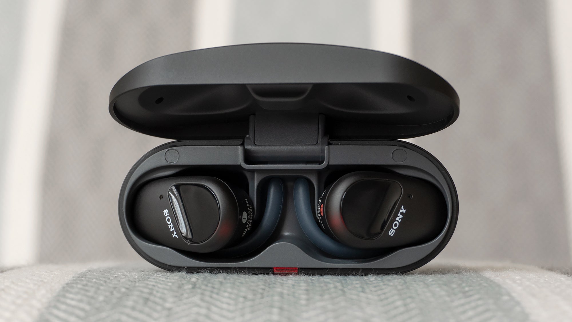 Of all the wireless earbuds I’ve tested, the Sony WF-SP800Ns are the easiest to remove from their charging case, which is occasionally a minor source of frustration for me.