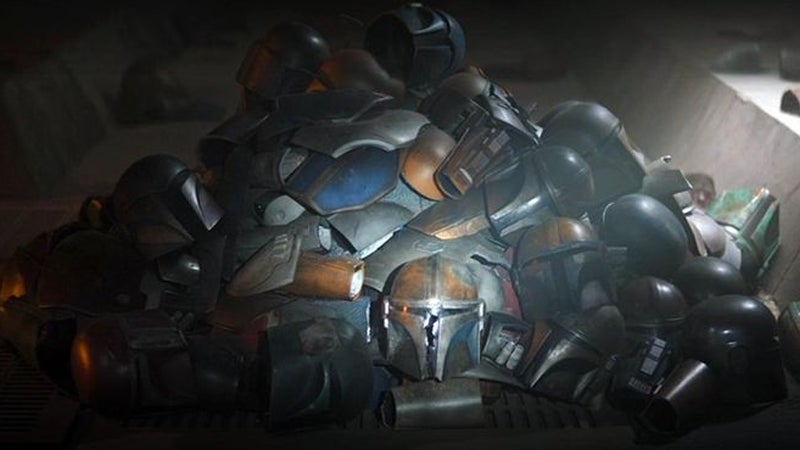 A literal reminder of what Mandalore has become in the wake of the Empire.