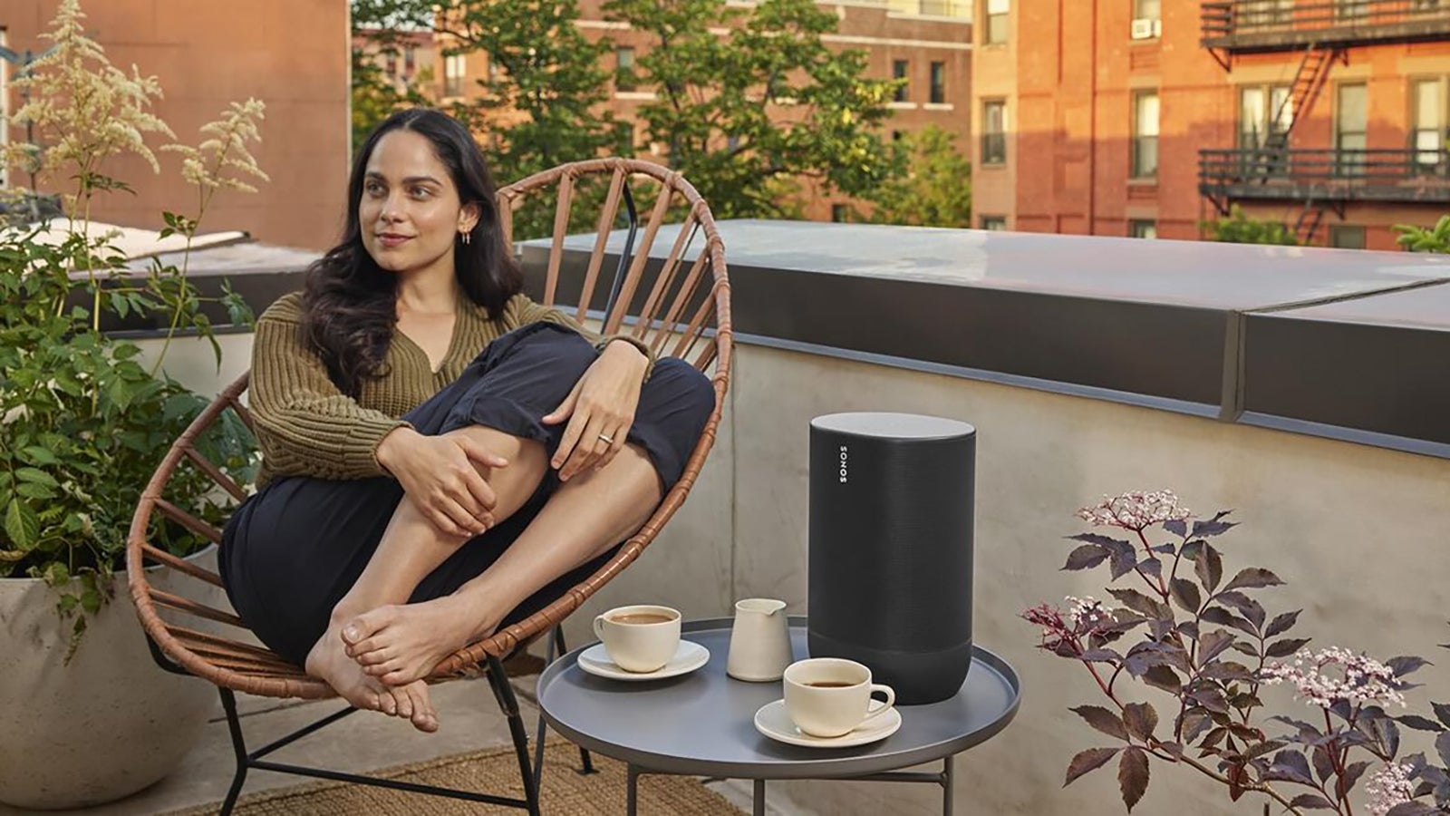 Take a coffee break and stream some tunes on the Sonos.