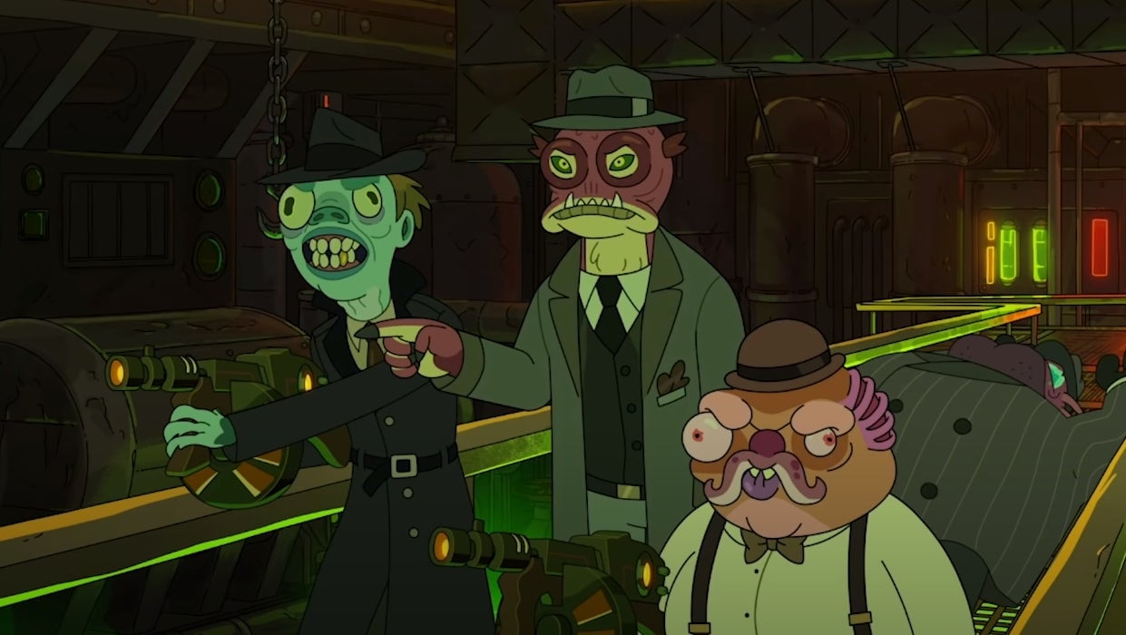 We’re aliens, see? With laser Tommy guns, see?