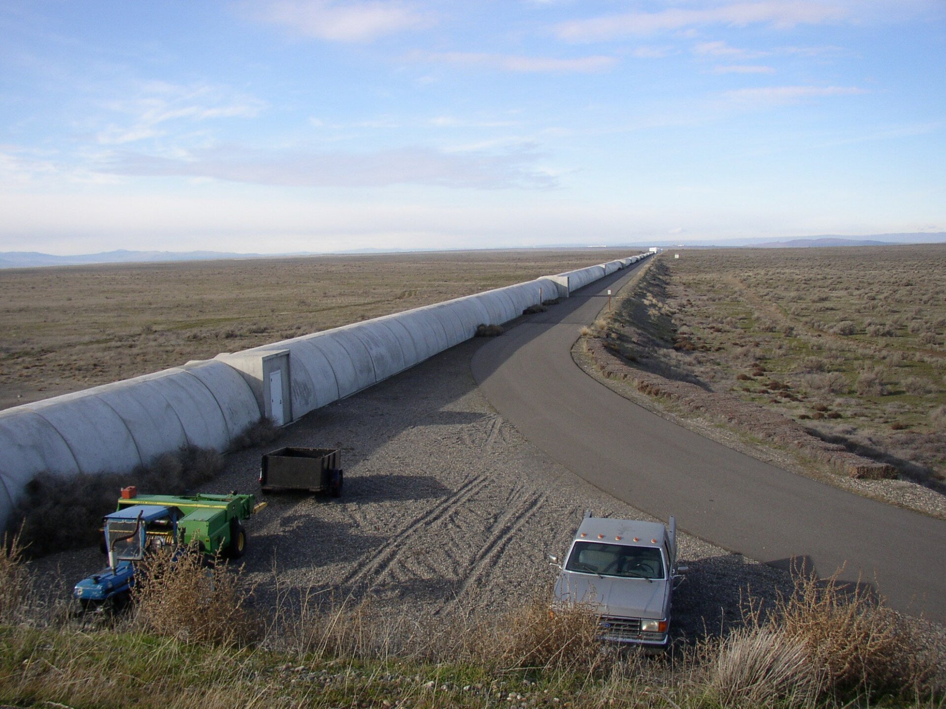 Northern leg of LIGO interferometer in Washington state. 