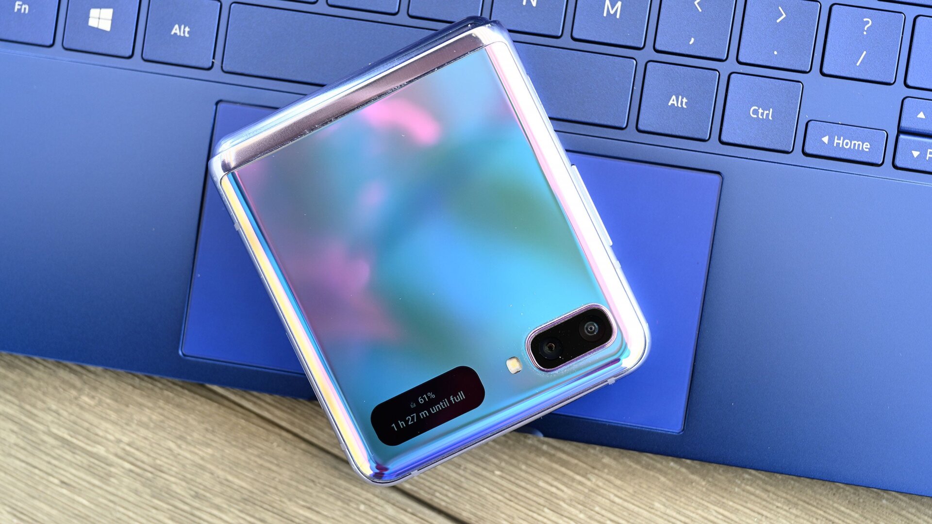 Building a wireless charging into the touchpad is kind of clever, but because that stops you from actually using the touchpad, you’ll probably still want to keep a cable around too. 