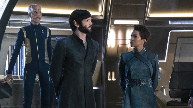 Family drama: it brings out the questionable facial hair in all of us, even Spock.