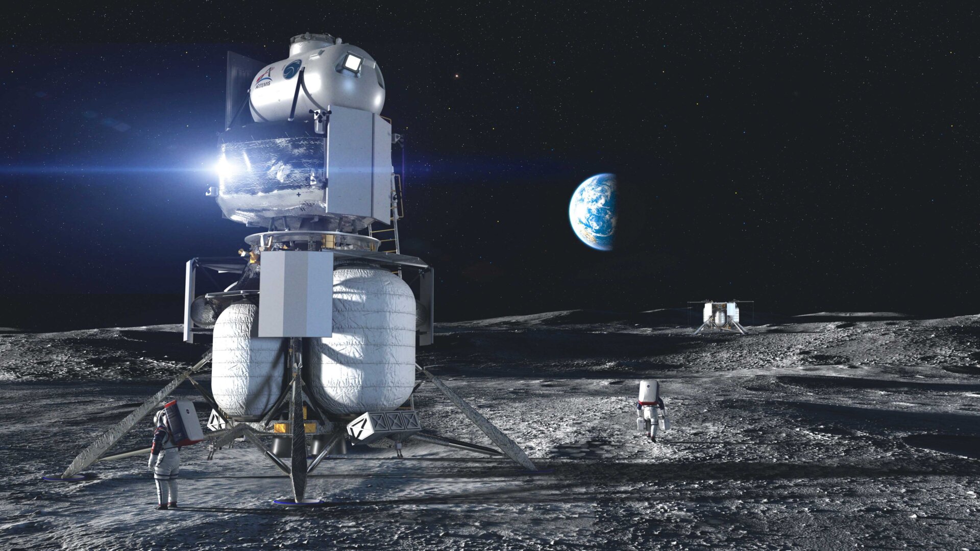 Conceptual image of the Blue Origin lander. 