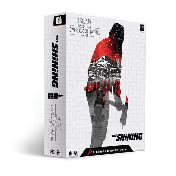 A look at the box cover art for The Shining: Escape From the Overlook Hotel.