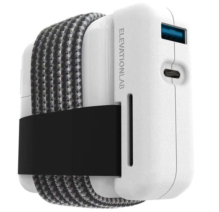 The ElevationHub will even help tidy up charging cables while on-the-go.
