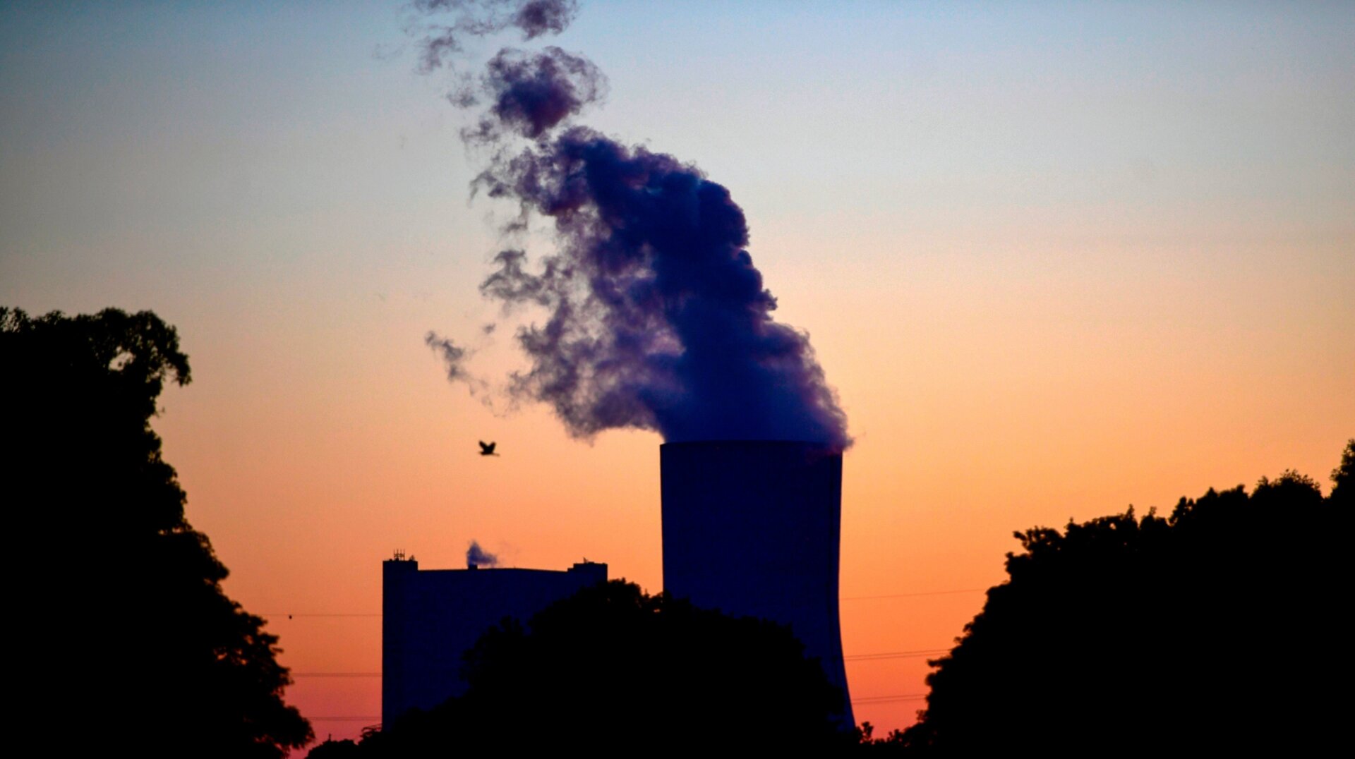 Smoke pours out of the cooling tower of a coal-fired power plant in western Germany, on May 30, 2020.