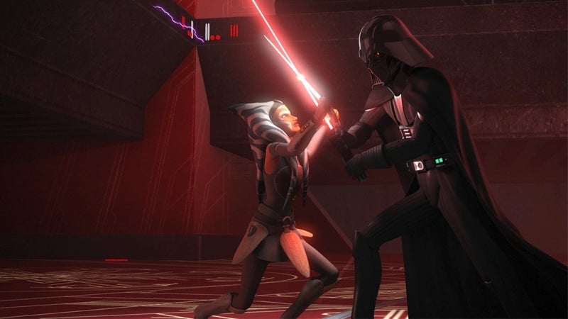 Ahsoka and Anakin reunite for a duel of the fates.