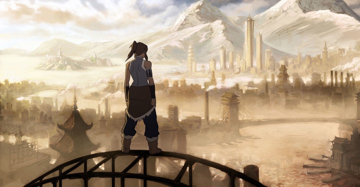 Korra makes her way to Republic City for the first time as the Avatar.