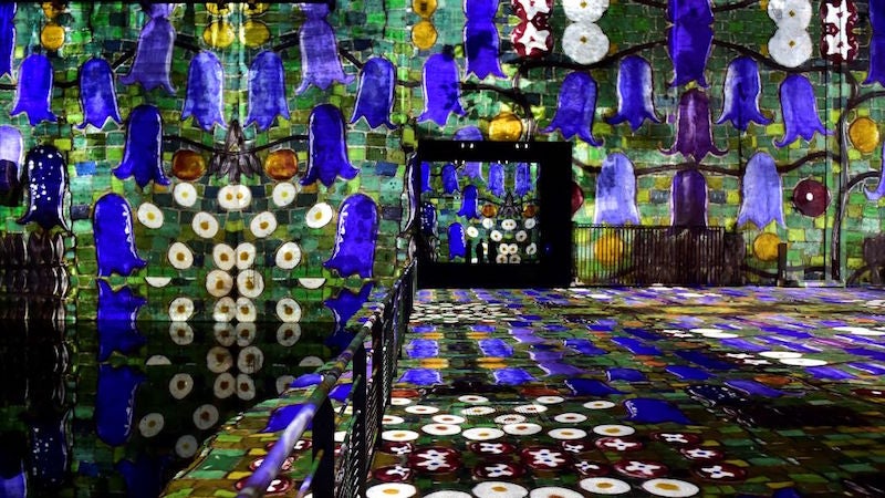 Besides seeing the artwork all around them, visitors will also hear music while they walk through the gallery.