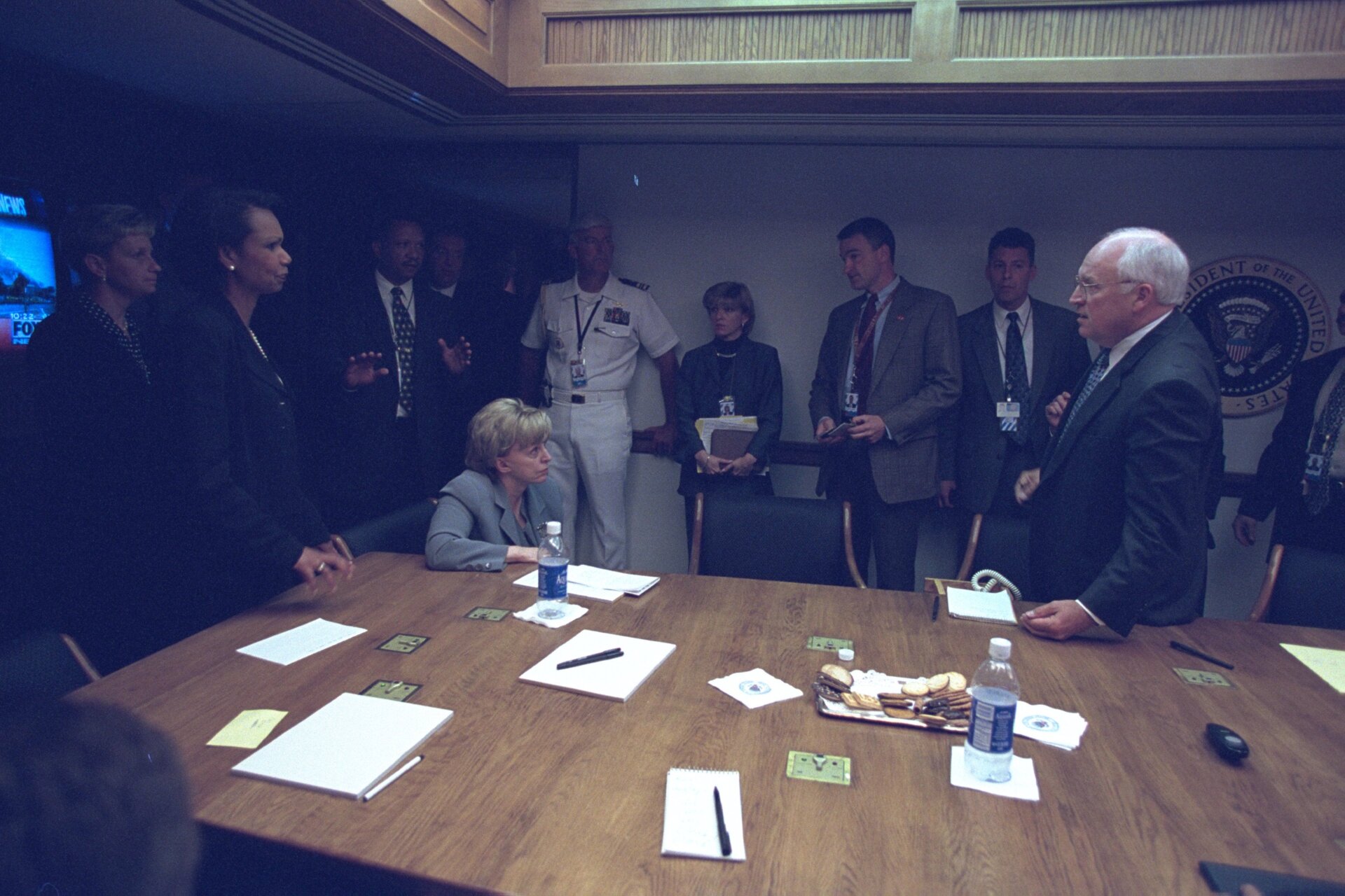 The Presidential Emergency Operations Center on September 11, 2001